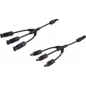 shiverpeaks ®-PV4 T-Adapter-Kabelset, 3/1, 6mm², schwarz/schwarz, 30cm (BS02-21053)