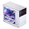 PC-Gehäuse Jonsbo D31 STD Weiß — Midi Tower, Stahl, gehärtetes Glas, Micro-ATX/ITX/DTX, 2×2,5 Zoll + 1×3,5 Zoll, GPU bis zu 400 mm, CPU-Kühler 168 mm