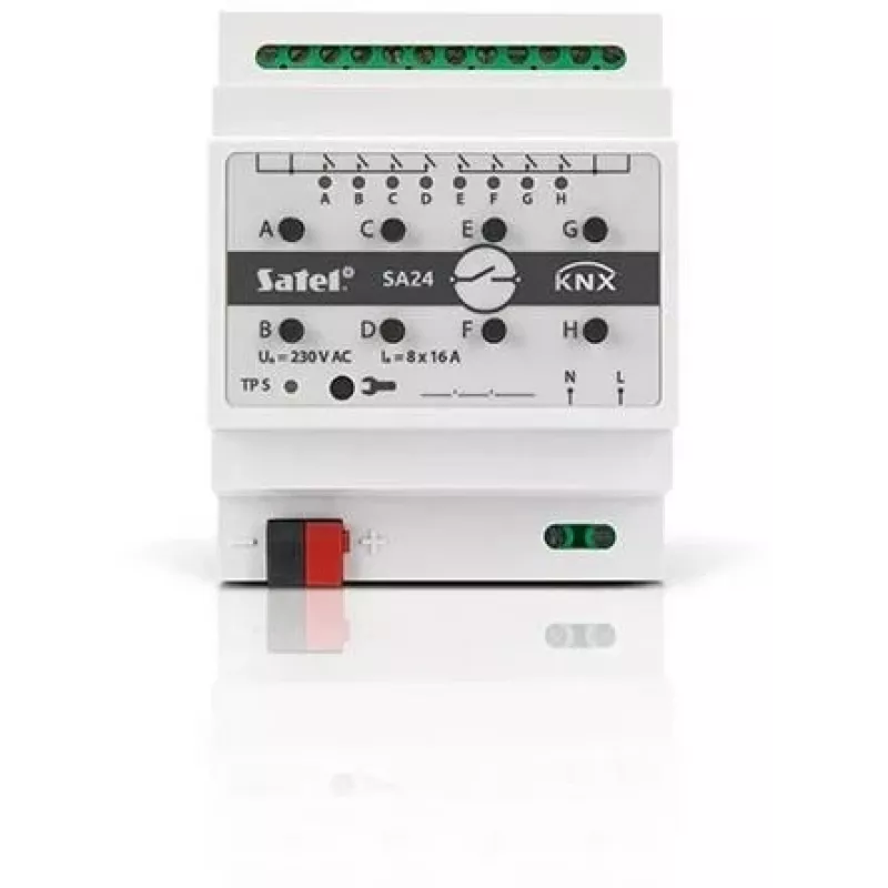 Schaltaktor Satel KNX-SA24 8 Kanäle Hutschienenmontage 3680 W
