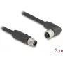 DeLOCK 80526 Sensor-/Aktorkabel 3 m RST M12 Schwarz