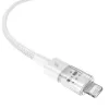 Baseus Gem USB-zu-IP 2.4A Schnellladekabel 2 m Weiß