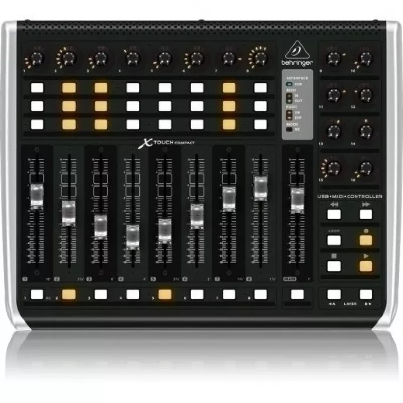 Behringer X-TOUCH COMPACT MIDI-Tastatur USB Schwarz