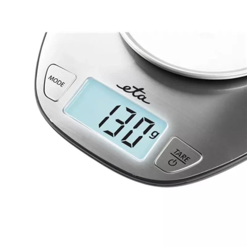 Elektronische Küchenwaage ETA Dori Edelstahl, 5 kg Kapazität, 1 g Genauigkeit