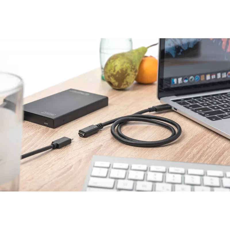 USB-Typ-C-Verlängerungskabel Digitus AK-300210-007-S 0,7 m