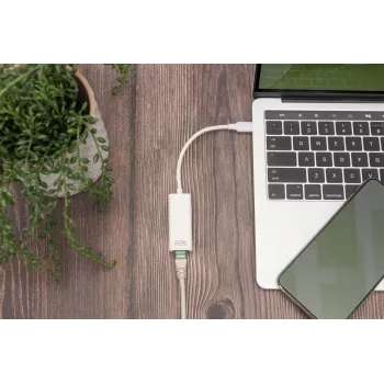 Digitus DN-3024 USB 3.0 Adapter 20 cm 1x USB-C auf 1x RJ45 Geschirmt