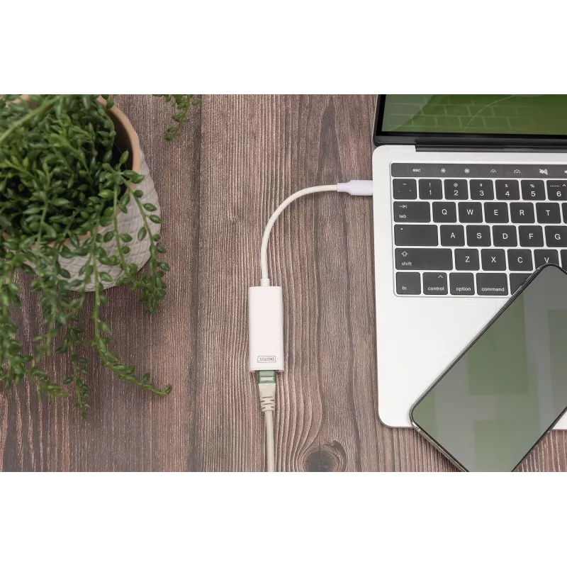 Digitus DN-3024 USB 3.0 Adapter 20 cm 1x USB-C auf 1x RJ45 Geschirmt