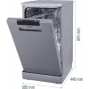 Gorenje GS522E10S Geschirrspüler, E, freistehend, Breite 45 cm, Anzahl Maßgedecke 10, Grau