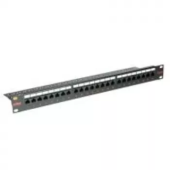 ROLINE Cat. 6 / Class E 48,30cm (19)-Patchpanel, 24P, Ungeschirmt, schwarz (26.11.0362)