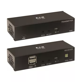Eaton Tripp Lite Series DisplayPort-zu-HDMI über Cat6 Extender-Kit mit KVM-Unterstützung, 4K 60Hz, 4:4:4, USB, PoC, HDCP 2.2, bis zu 70 m, TAA - Erweiterung für Video/Audio, HDMI, Di