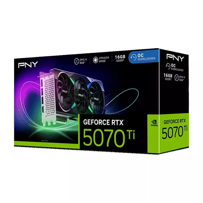 PNY GeForce RTX 5070 Ti EPIC-X RGB 16GB GDDR7 Grafikkarte