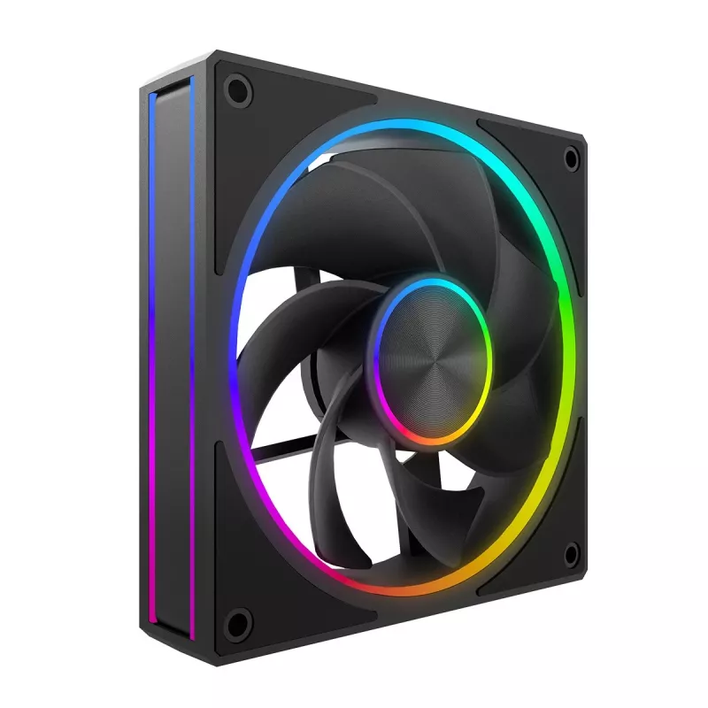 Gehäuselüfter MODECOM VOLCANO LOOP 120 ARGB Reverse Fan Schwarz 120 mm PWM 400–1400 RPM ARGB-Header