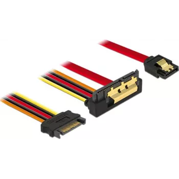 SATA-Kabel DeLOCK 85229 0,3 m SATA 7-polig SATA 22-polig Schwarz