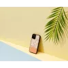 Schutzhülle Man and Wood für iPhone 12 mini — pinke Blume auf schwarz