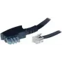 Kabel S/CONN ShiverPeaks TC70170 10m TAE-N RJ12 Schwarz Transparent