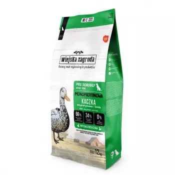 WIEJSKA ZAGRODA Monoproteinowa Kaczka M/L - Trockenfutter für Hunde - 12kg