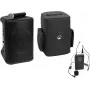 Tragbares drahtloses PA-System Omnitronic PORTY-8A mit Headset-Sender und Tragetasche