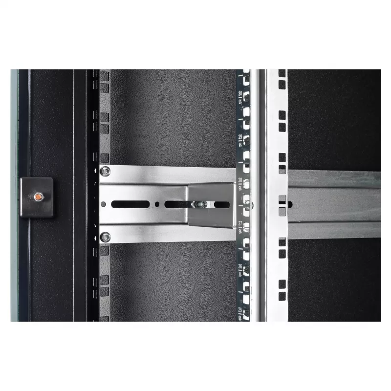Netzwerkschrank DIGITUS Unique Light Serie 42U 800×1000 mm (BxT) freistehend, 800 kg, IP20, Schlüsselschloss