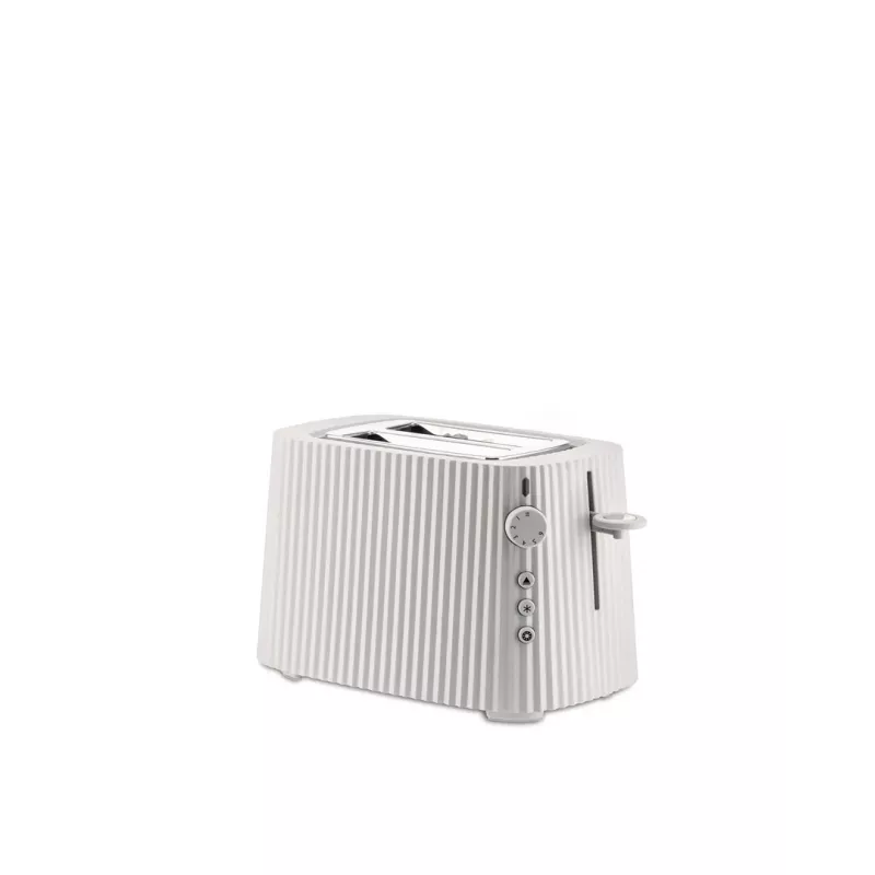 Toaster Alessi MDL08B Schwarz — Plissé-Design, 6 Bräunungsstufen, Bagel/Auftauen/Aufwärmen, 340×185×250 mm