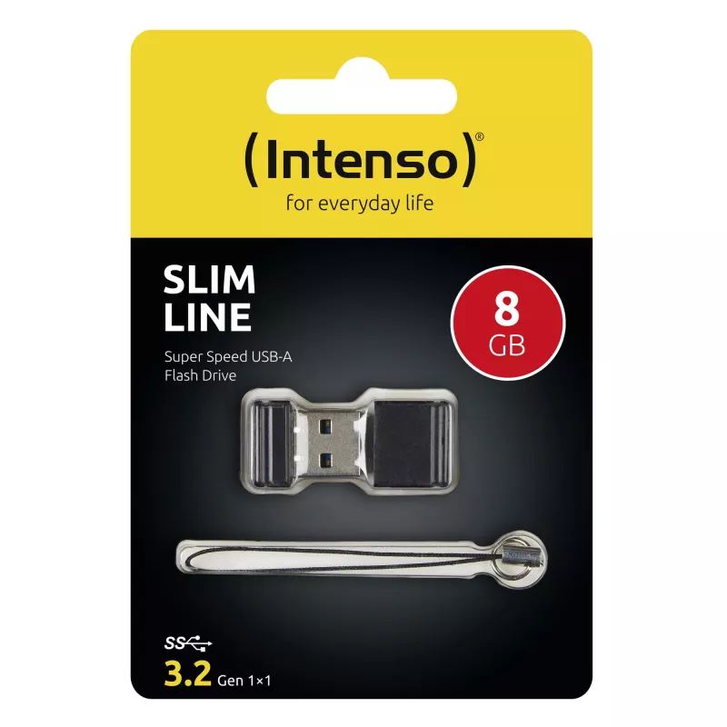 USB-Flash-Laufwerk Intenso 8 GB USB Typ-A 3.2 Gen 1 Schwarz
