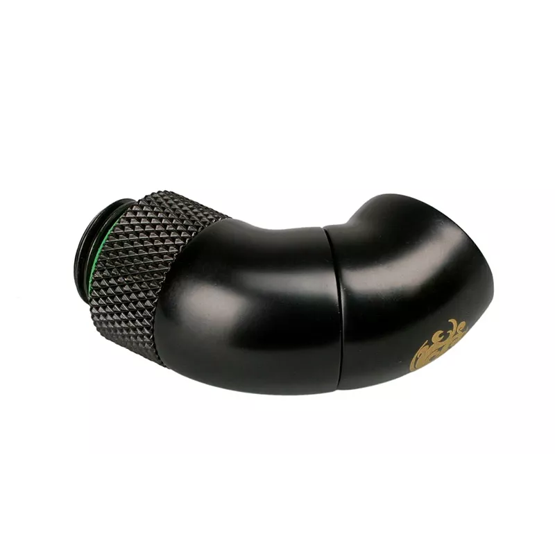 Kühlzubehör BitsPower BP-MB90R2 Messing-Winkeladapter, schwarz, 18×29×39,8 mm