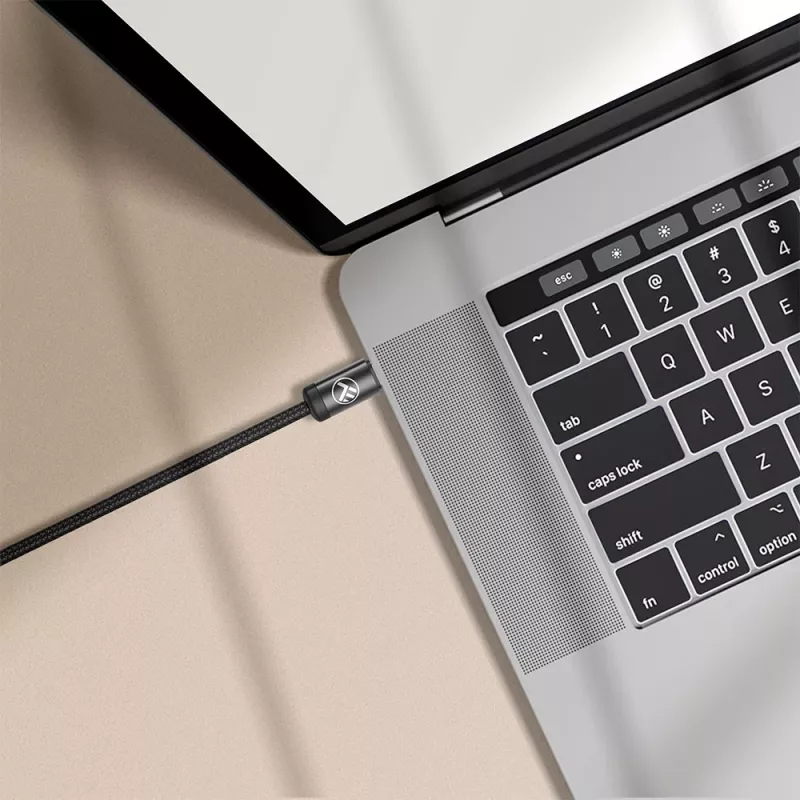 USB-C Kabel Tellur TLL155801 240W 2m schwarz – USB-C zu USB-C Lade- und Datenkabel