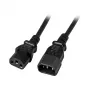 EFB-Elektronik IEC-Verlängerungskabel C14 180° - C13 180°, schwarz, 3,0 m, 3 x 1,00 mm² Hersteller: EFB Elektronik (EK503.3)