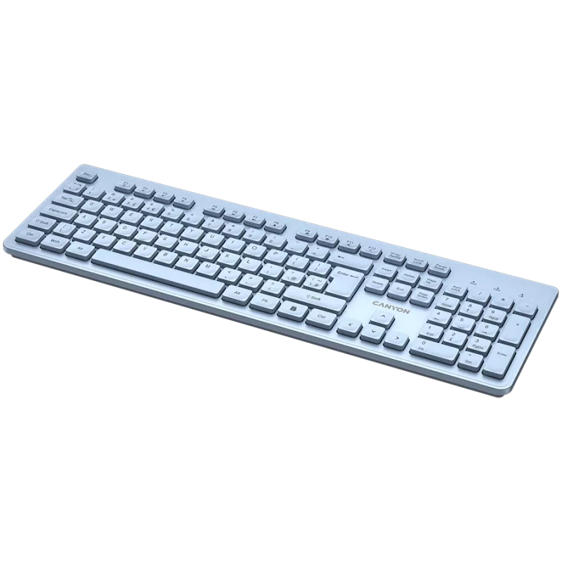 CANYON Tastatur HKB-W01 UK/US AAA Wireless Blau
