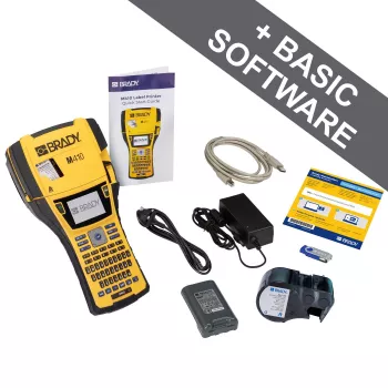 Brady Corporation M410-EU mobiler Etikettendrucker Thermodirekt/Thermotransfer QWERTY 300 dpi max - Drucker (177180)