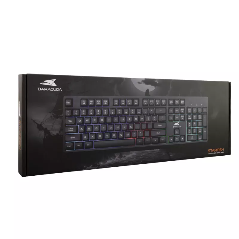 Baracuda Starfish Schwarz US-Tastatur Modell STARFISH — kompaktes Format, US-Layout
