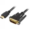 Adapterkabel HDMI > DVI-D (18+1) (schwarz, 1 Meter)