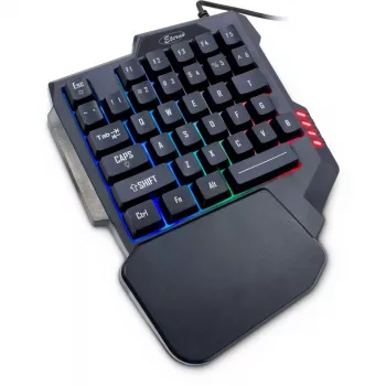 Tastatur Inter-Tech KB-3035 Gaming USB QWERTY Schwarz