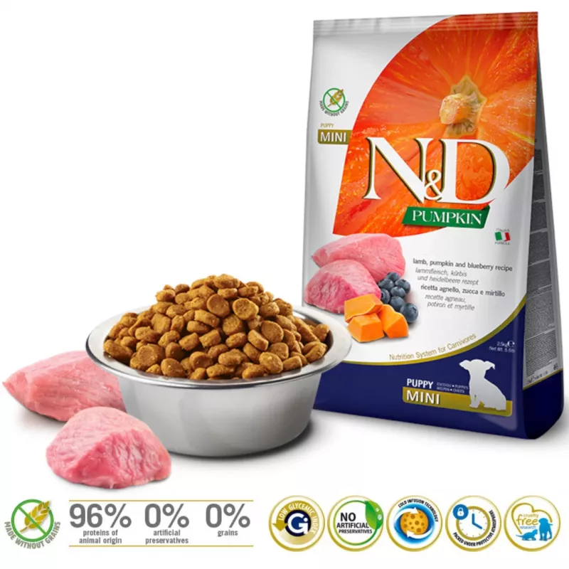 FARMINA N&D Pumpkin Mini Puppy - Trockenfutter für Hunde - 2,5 kg