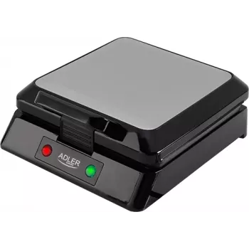 Adler AD 3036 Waffeleisen für 4 Waffeln Schwarz, Grau 1500 W