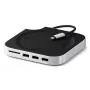 Satechi Laptop-Dock/Port-Replikator ST-GNMMES — kabelgebundener USB 3.2 Gen 2 Typ-C Hub, USB-A & SD, Silber