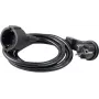 Stromverlängerungskabel AS Schwabe 50212, PVC, 2 m, schwarz