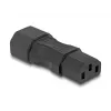 Netzadapter DeLOCK IEC 60320 C14 auf C13 Stecker und Buchse 10A gerade Schwarz