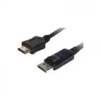 Videokabel-Adapter Helos 118881 10 m DisplayPort HDMI Schwarz