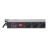 Intellinet Vertikale Rackmontage 12-Ausgang Power Distribution Unit (PDU), EU CEE 7/3 Steckdosen, mit Ein-/Ausschalter und Überlastschutz, integriertes 1,8m Netzkabel mit EU CEE 7/4 Stecker