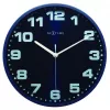 NeXtime Wanduhr 3053bl Dash Blue, Ø 35 cm, Wand, Blau