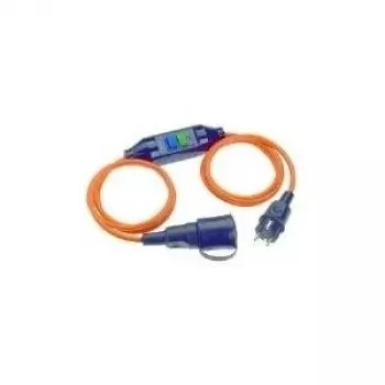 Stromverlängerung Bachmann 341.880 3 m 1 AC-Steckdose Schwarz Orange
