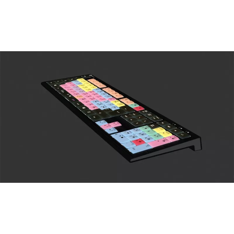 Logickeyboard ASTRA 2 USB AZERTY Englisch Schwarz Full-Size-Tastatur