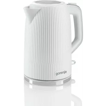 Gorenje Wasserkocher | K17DPW | Elektrisch | 2200 W | 1,7 L | Edelstahl | 360°-Drehsockel | Weiß