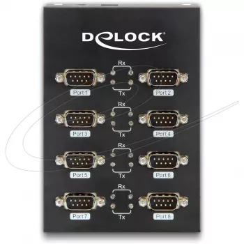 DeLock USB2.0 auf 8 x Seriell Adapter - Seriell Adapter - USB2.0 - RS-232 - 8 Ports (61860)