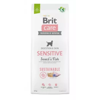 Brit Care Sustainable Sensitive Insect & Fish Trockenfutter für Hunde 12 kg
