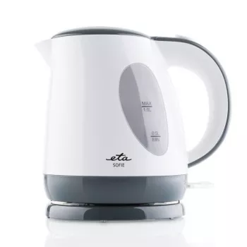 Wasserkocher ETA Sofie 1 l 2200 W, weißer Kunststoff, 360°-Basis