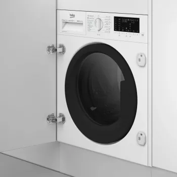 Waschtrockner BEKO B5DBT68547W integrierbar, 8 kg Waschen / 5 kg Trocknen, 1400 U/min