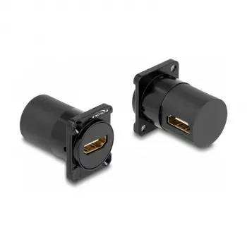 DeLOCK D-Type Modul HDMI Buchse auf Buchse 90° abgewinkelt Schwarz