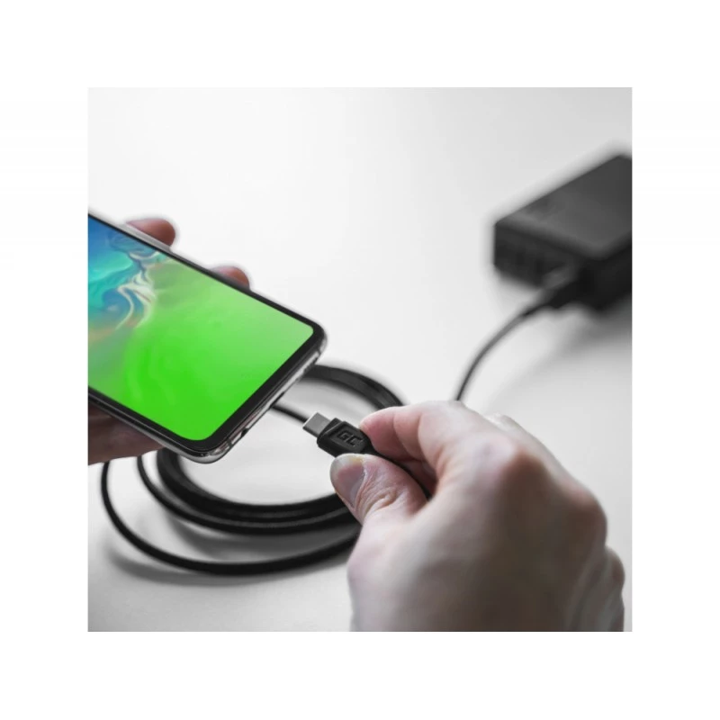 USB-Kabel Grün Cell KABGC22 USB 2.0 1,2 m USB A USB C Schwarz
