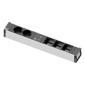 Power Extension Bachmann 912.0168 Innenbereich 2 AC-Ausgänge Schwarz Grau