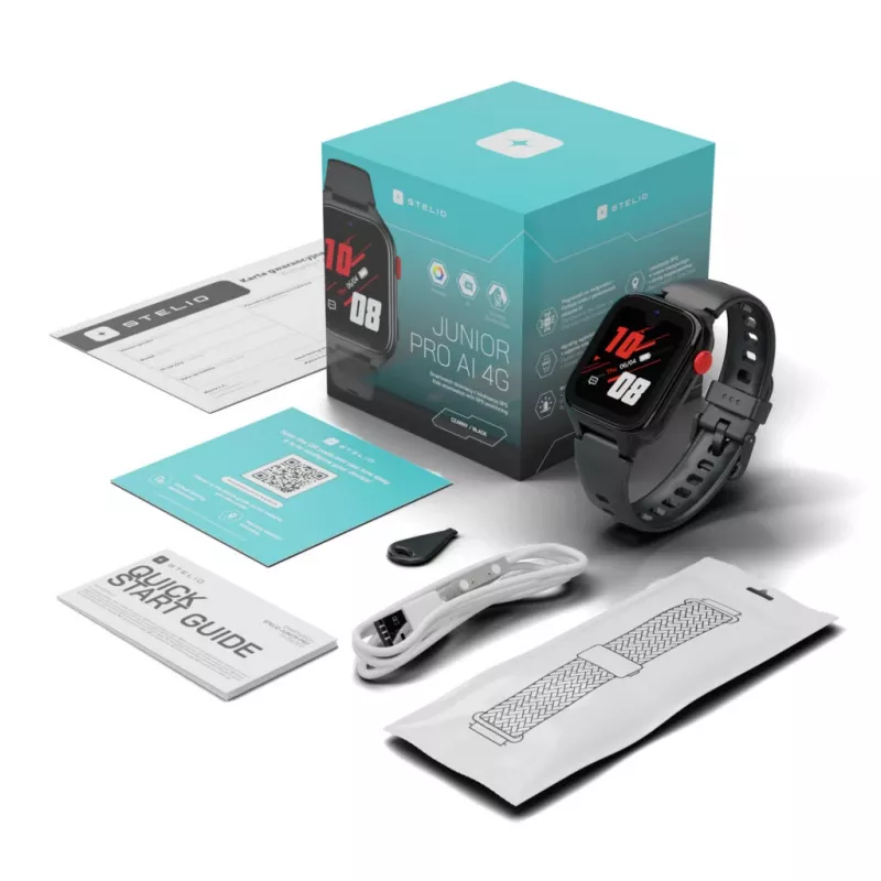Smartwatch Stelio ST-SWJ102-BK Junior Pro AI 4G Schwarz – Kinder-Wearable mit 4G-Konnektivität